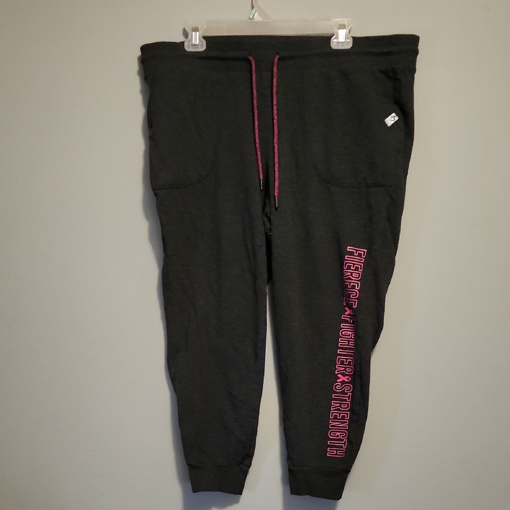 torrid Black Joggers with Pink Side Lettering